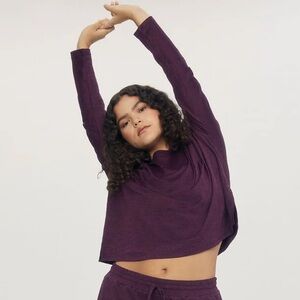 Girlfriend Collective ReSet Hoodie in Plum